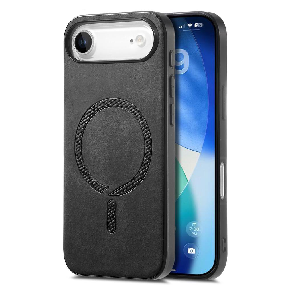 For iPhone Air Leather Back Case Compatible with MagSafe Skin-touch Phone Cover