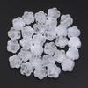 30pcs/lot Flower Shape Acrylic Beads Dual Color Big Hole Loose Spacer Beads For Jewelry Making DIY Fashion Bracelet Phone Chains