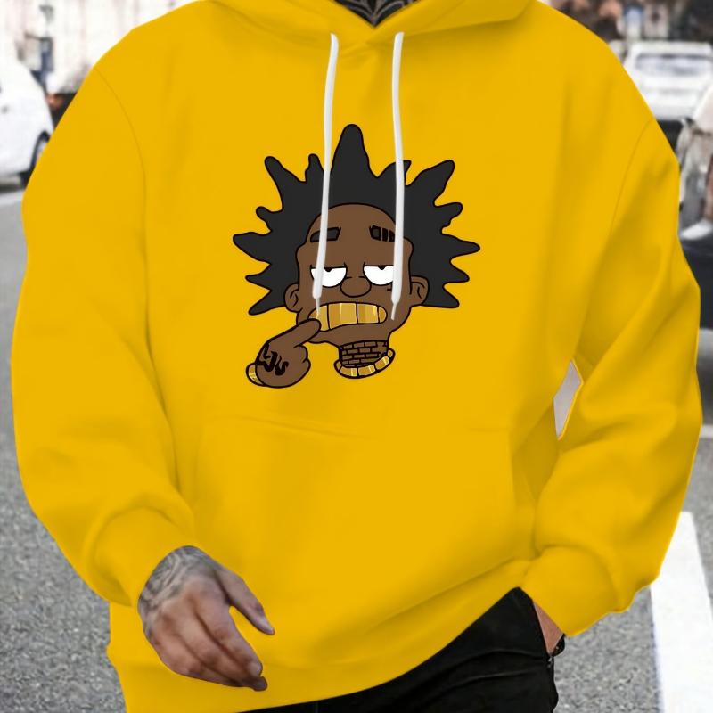 Windproof Hood, Men's Hooded Sweatshirt, Suitable for Outdoor Hikes & Cold Mornings