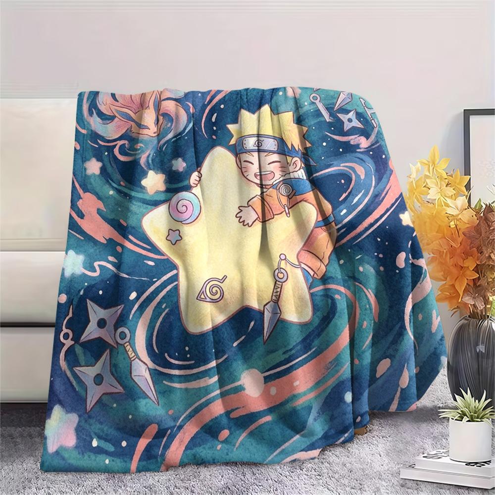 Naruto Print Flannel Blanket, Ultra Soft High Quality All Seasons Warm Throw, Home Decor Cozy Blanket, Perfect Christmas Gift