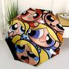 1pc Powerpuff Girls Automatic Folding Umbrella with 8-Rib Compact & Lightweight Design, Self-Opening/ Closing039