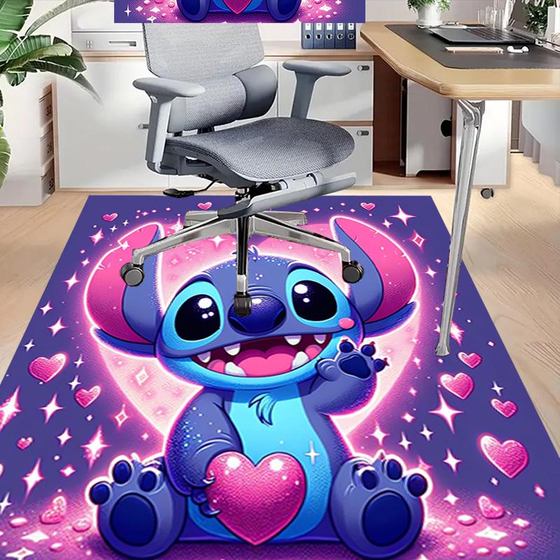 Stitch'S Magical Heart Carpet For Playroom Bedroom Living Room Sofa Home Decorkids Game Area Rug Nonslip Floor Mat