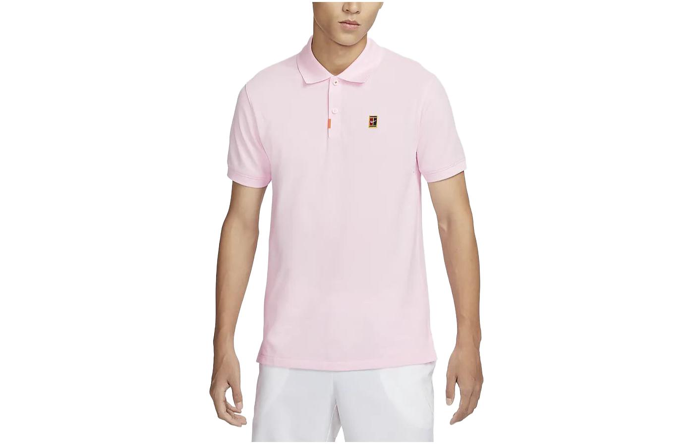 Nike Polo Shirts Men s Foam Pink Polo Collar Moderate Straight Fit DA4380-663 M