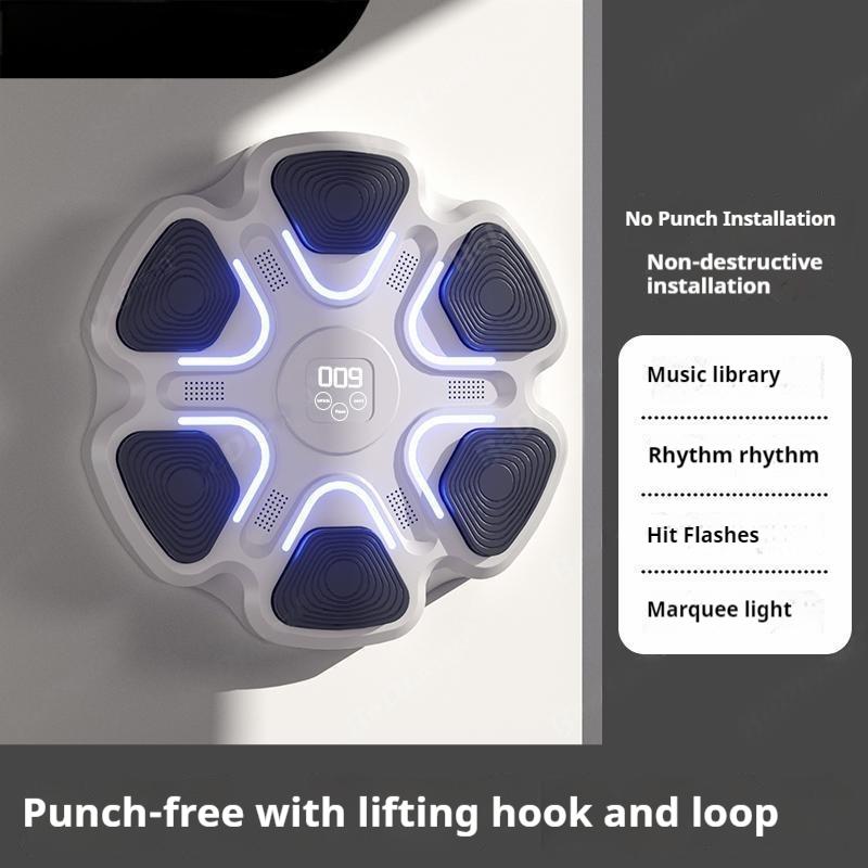 

Intelligent Bluetooth music boxing wall target fitness exercise training equipment, children s and adult boxing machines білий