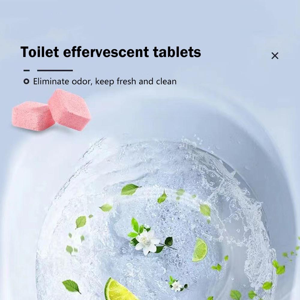 100pcs Toilet Washing Machine Cleaner Yellow Scale Use Remove Stains Bathroom Tablets Automatic K6T1
