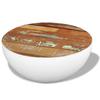 Coffee Table Bowl Shape Solid Reclaimed Wood 60x60x30cm