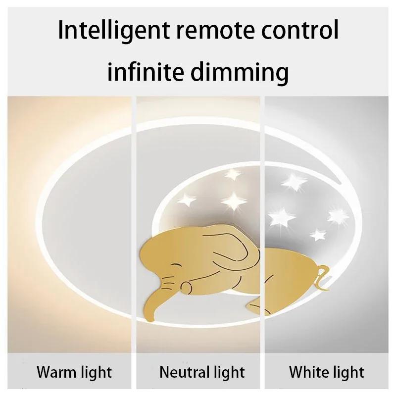Nordic Creative Rabbit LED Ceiling Light Dimmable Children's Room Ceiling Light Modern Home Decoration Lighting Fixtures