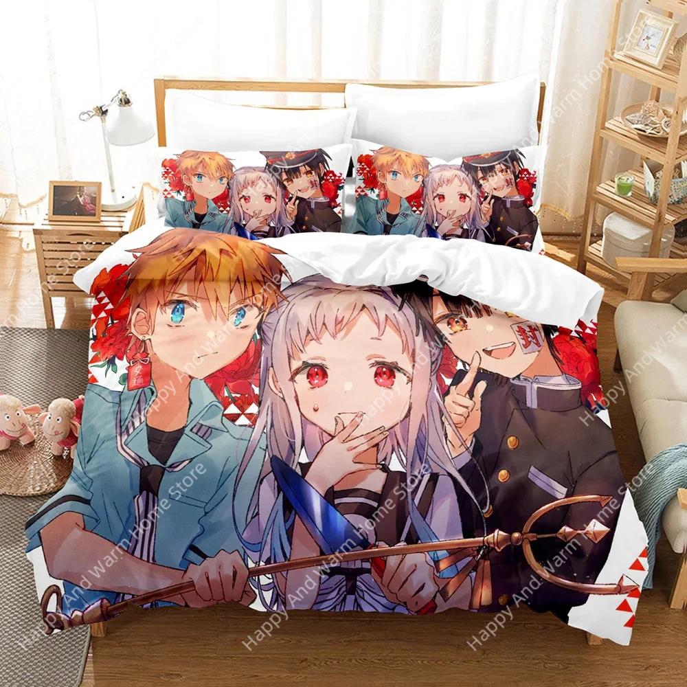 3D Anime Toilet Bound Hanako Kun Bedding SetDuvet Cover Bed Set Quilt Cover PillowcaseKing Queen Twin Size Boys Girls Adults