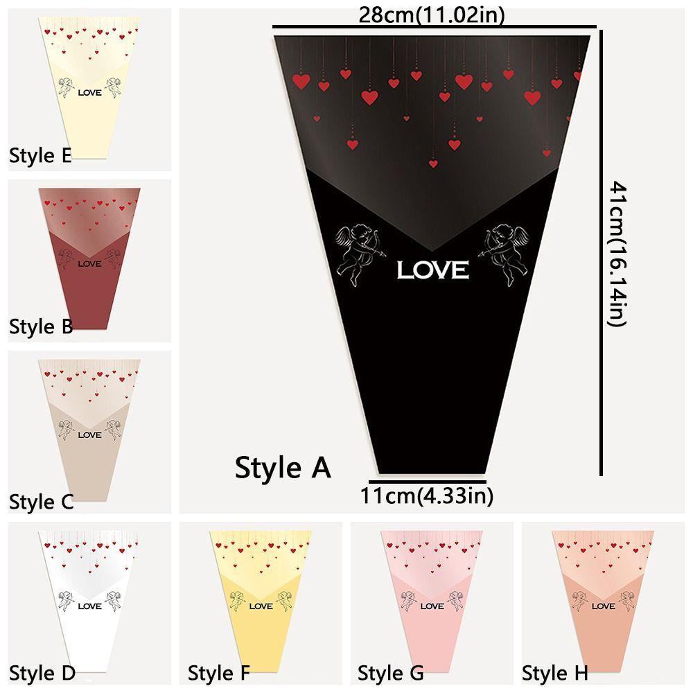 10 Pieces Transparent Flower Packaging Bags Waterproof Flower Arrangement Bags  520 Celebration