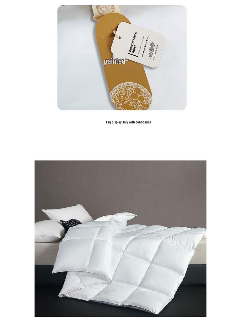 2025 Microfiber & Silk Cotton Quilt - Thickened Hotel Quality, Air Conditioning Comfort
