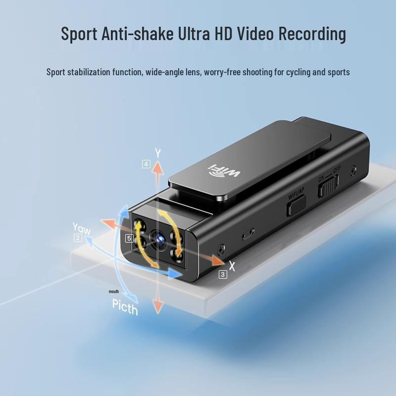 HD Anti-Shake Digital Sports Camera with Audio/Video Recording & Smartphone Remote Control