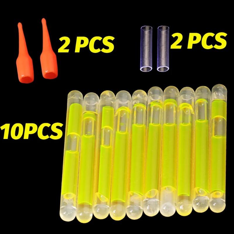 10PCS Fireflies 4.5*40mm for Fishing Float Fluorescent Lightstick Light Night Rod Lights Tool Bright Dark Colored Glow Stick