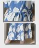 2023 French-Style Summer Mid-Length High-End Printed Puff Sleeve Dress for Women