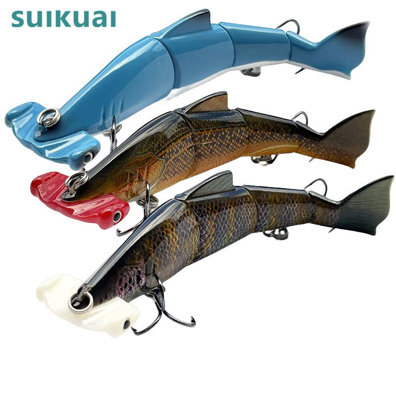 15.8cm Bass Fishing Lures Multi Jointed Trout Perch Multi-Section Fish Bait Lure Hard Bait Crankbait