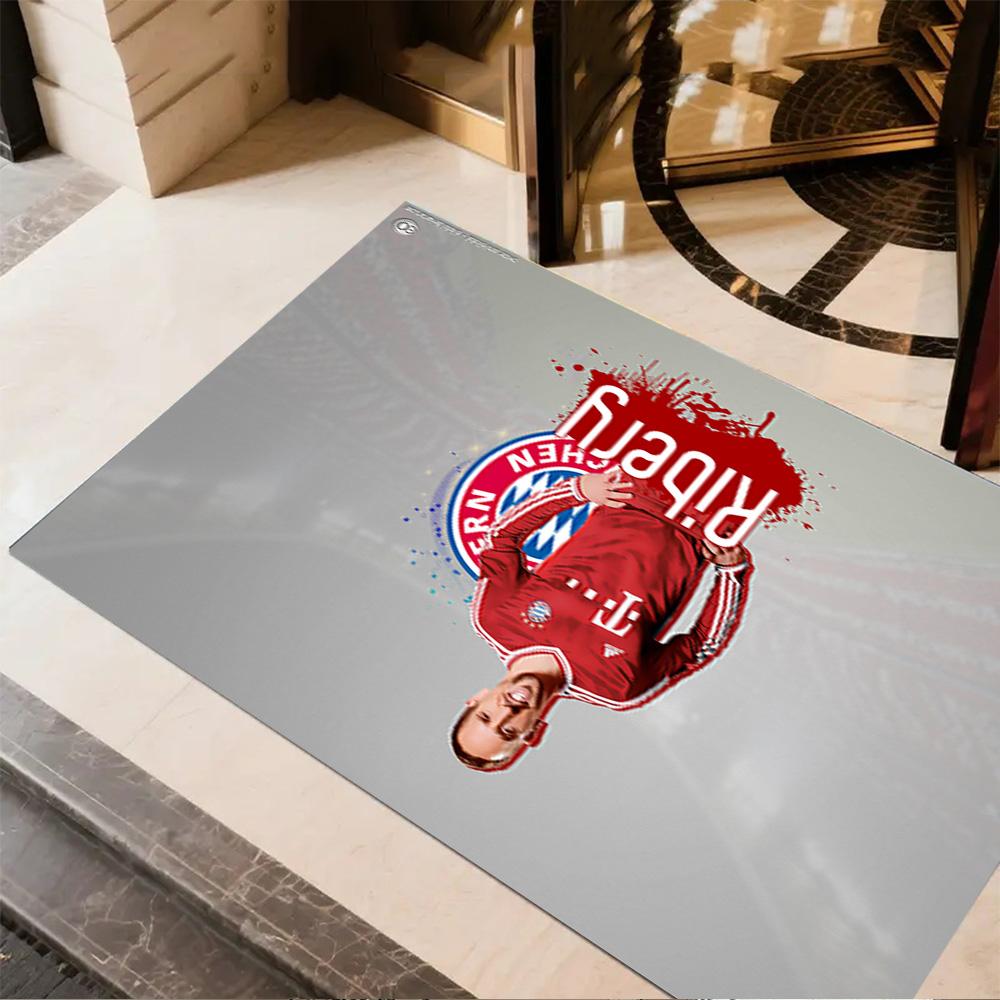 Football Player Celebration Moment Floor Mat Suitable for Balcony Playrooms Bedrooms Entryway Antislip Carpet Anime Office Decor