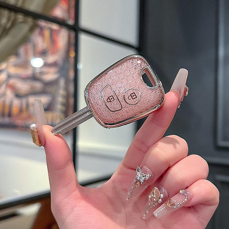 

Diamond Pink For Peugeot 107 207 307 407 206 306 406 For Citroen C1 C4 C2 C3 Berlingo Xasara Picasso Remote Key Case Cover Fob