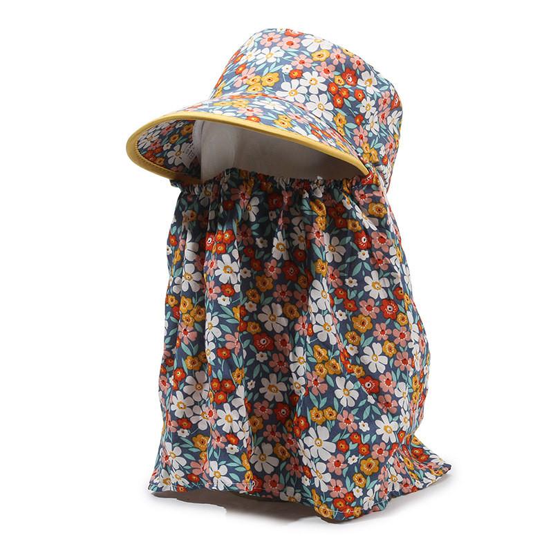 Sun Protection Hat For Women With Breathable Cotton Polyester Fabric Summer Sunshade Cap For Outdoor Activities
