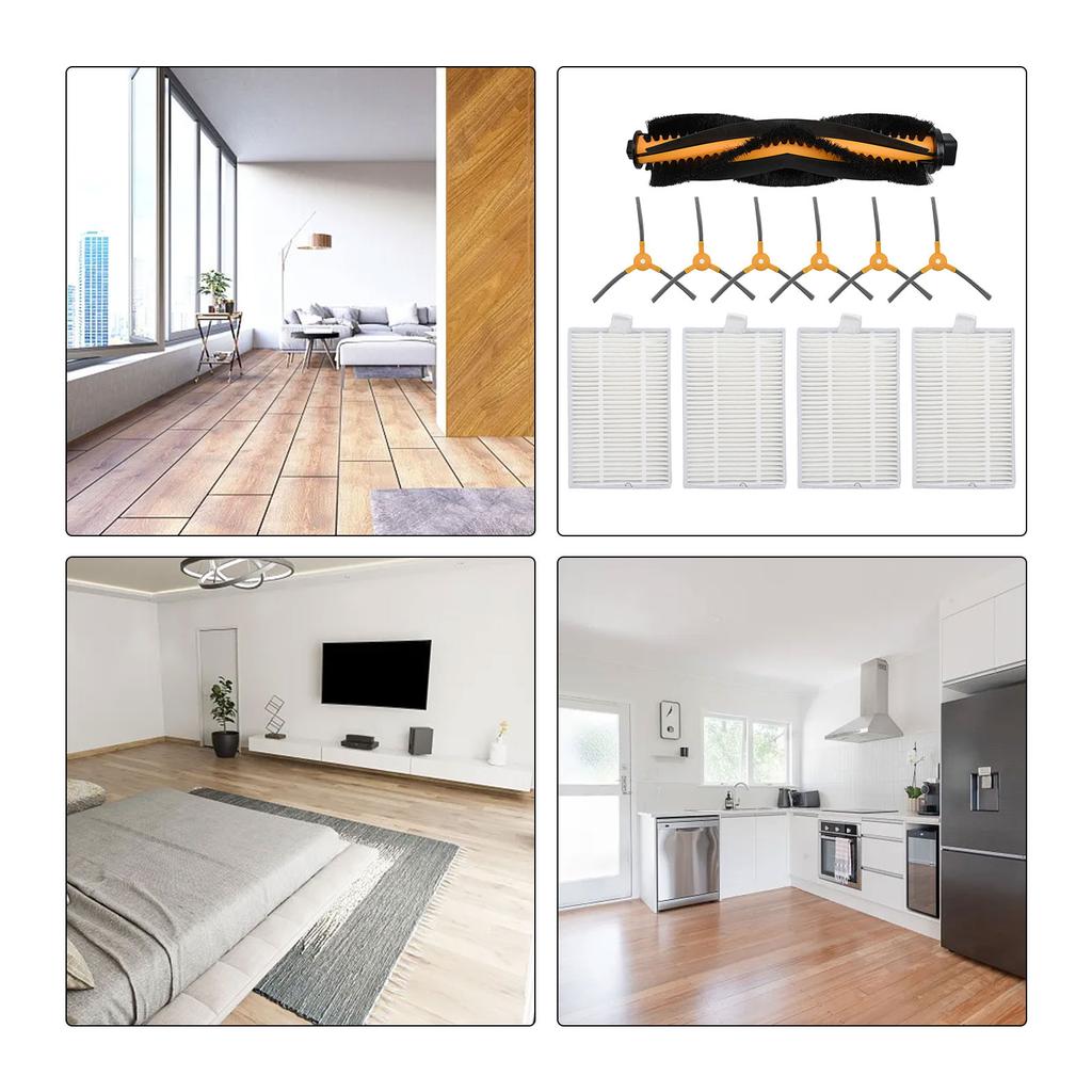1 Set Main And Side Brush Filter Kit For BObsweep PetHair For SLAM Robot Vacuum Cleaner Replacement Or Spare Part