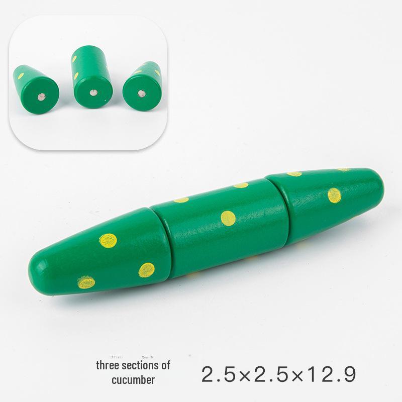 

Набор деревянных овощей и фруктов Qieqiele для малышей (1-3 года)