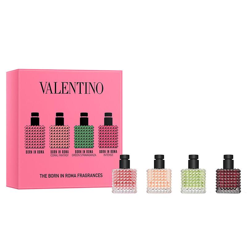 Valentino Mini Eau De Parfum Sample Set Four Piece Set Punk Sweetheart+Sunset Miss+Casual Miss+Adventure Miss Four-Piece Set