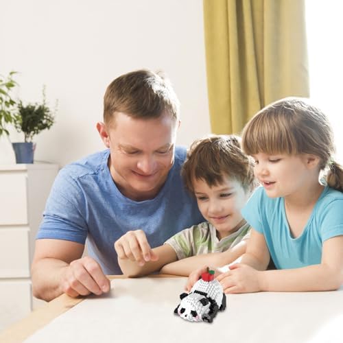 3 in 1 Panda Building Blocks Toy Set, Animal Construction Bricks Creative Building Toys for Kids Ages 6+ Years Old, Birthday Gift for Boys Girls