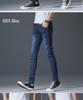 Men's Slim-Fit Gray Skinny Jeans - Korean Style Casual Pants