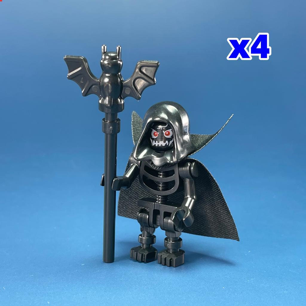 MOC Bricks DIY Dark Messenger Magicians Group Skull Skeleton Horse Building Blocks Mini Dolls Toys For Kids Gifts