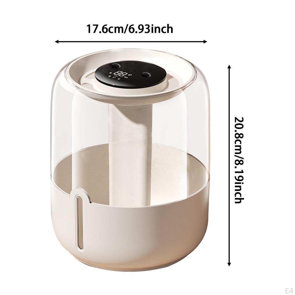 6.8L Water Tank Humidifier with Night Light for Bedroom And Living Space