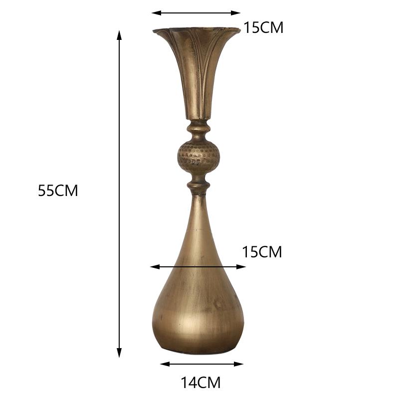 European Retro Candlestick Vase Nordic Ornament Dining Table Romantic Candlelight Dinner Shooting Props Western Party