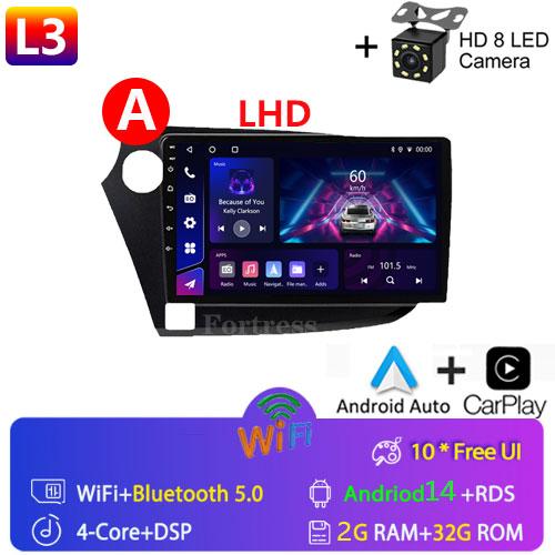 9" Android 14 Car Radio For HONDA INSIGHT 2009 - 2014 Navigation GPS Carplay Multimedia Player Auto Stereo 2din DVD 360 Camera