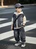 Koreanischer Stil Jungen Frühling/Herbst 2026 Jeansweste 3-teiliges Set - Cooles und hübsches Hemd für Kinder