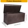 Outdoor Storage Box Deck Box Waterproof Heat-resistant Storage Chest for Outside Patio Furniture Cushions Pool Supplies Garden