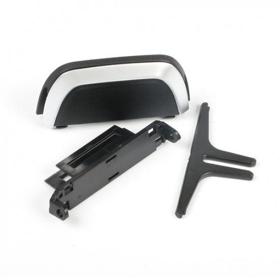 Black & Silver ABS Car Rear Air Vent Outlet Tab Clip Trim For BMW 5 Series 17+