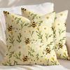 Floral Pattern Throw Pillow Cover Soft Farmhouse Pillow Cover Decorative Pillow Case  Home Decor