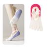 Low Cut Athletic Wrap Straps Grip Dots Anti Slip Breathable Cotton Gradient Fitness Ballet Style No Show Five Toe Yoga Socks