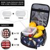 Stars Planet Spaceship Rocket Lunch Bag for Men Boys Insulated Lunch Box Reusable Waterproof Portable Thermal Bento Tote Bag