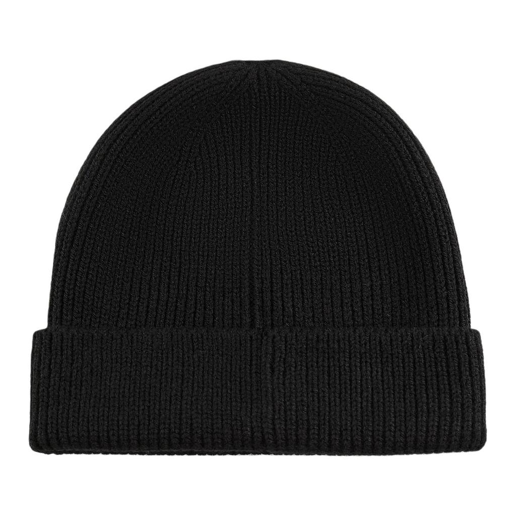 Li Ning Glory Series Fashion Versatile Acrylic Yarn Hat Unisex hats Black AMZV107-1