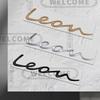 Emblema Lettere Auto Metallo 3D Per Logo Leon 5f MK3 MK2 Badge Adesivo Rame Opaco Decalcomanie Baule Accessori Styling