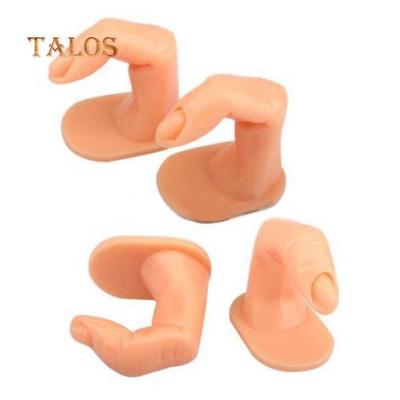 5 Pcs Display Tool Fake Nail Art Tips Practice Training False Fingers Models Nail Care