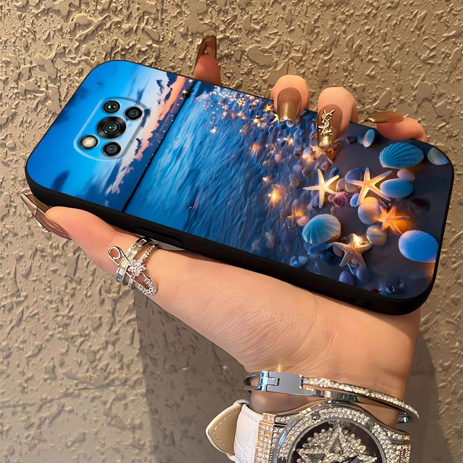 Ocean Scenery Pattern Case for Xiaomi Poco F8 C71 X3 X4 X5 X7 Pro C61 C50 F3 C75 M5 M3 M4 M7 Pro F1 Funda Phone Cover
