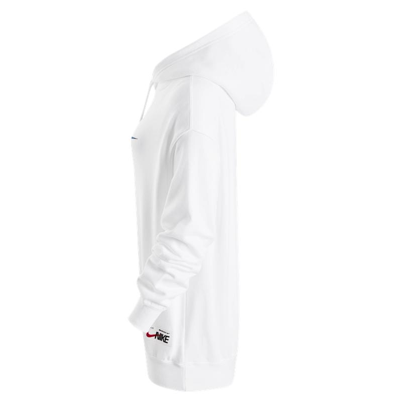 Nike Sportswear Essentials Series Comfortable Hooded Pullover Long Sleeve Sweatshirt Women Sweatshirt White FD9931-100
