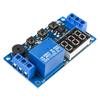 DC12V Trigger Cycle Delay Timer Switch Turn On Off Relay Module with LED Display Timing Control Relay Module