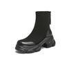 TATA Women's Stylish Thick-Soled Elastic Ankle Boots