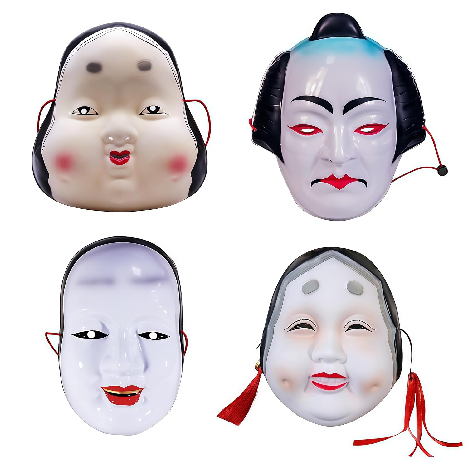 Homilius Otafuku Okame Mask Noh Kabuki