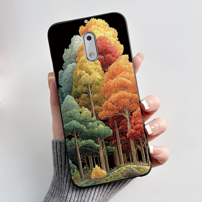 For Nokia 6 New Fashionable Simple Black Phone Case For Nokia 6.1 Plus/Nokia X6 Soft Anti-Scratch Bumper Cute Rabbit Lamp Shell