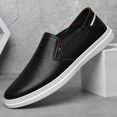 Lightweight Summer Men Casual Shoes Genuine Leather Male Luxury White Sneakers Brand Slip-on Men Loafers Breathable Men's Shoes
