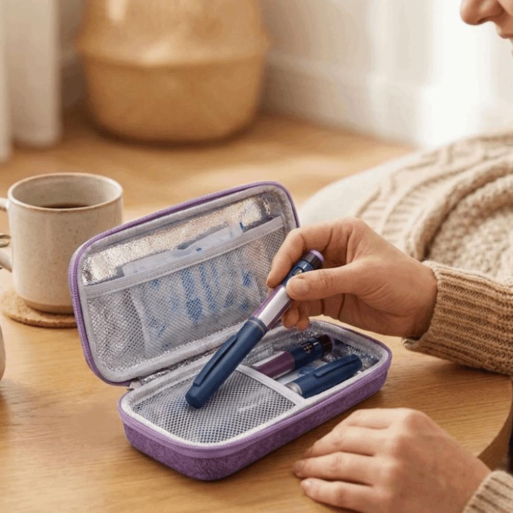 Waterproof Insulin Cooling Bag Shockproof Medicine Storage Box Insulin Organizer  Travel Case