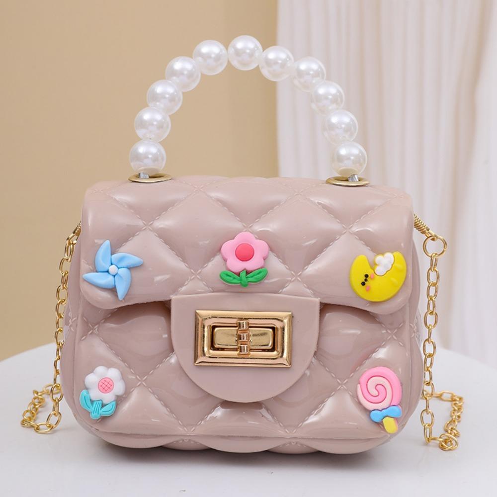 Ručne vyrobená záplata DIY mini taška reťazka crossbody taška princezná taška detská peňaženka na drobné gélová taška
