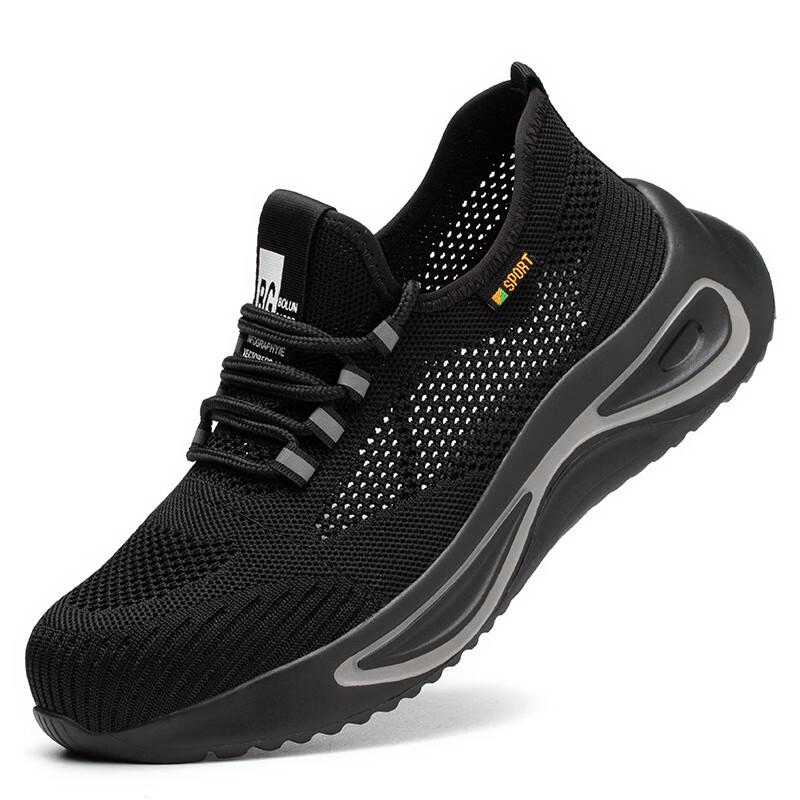 Men s Breathable Anti-Smash Puncture-Proof Safety Shoes 37