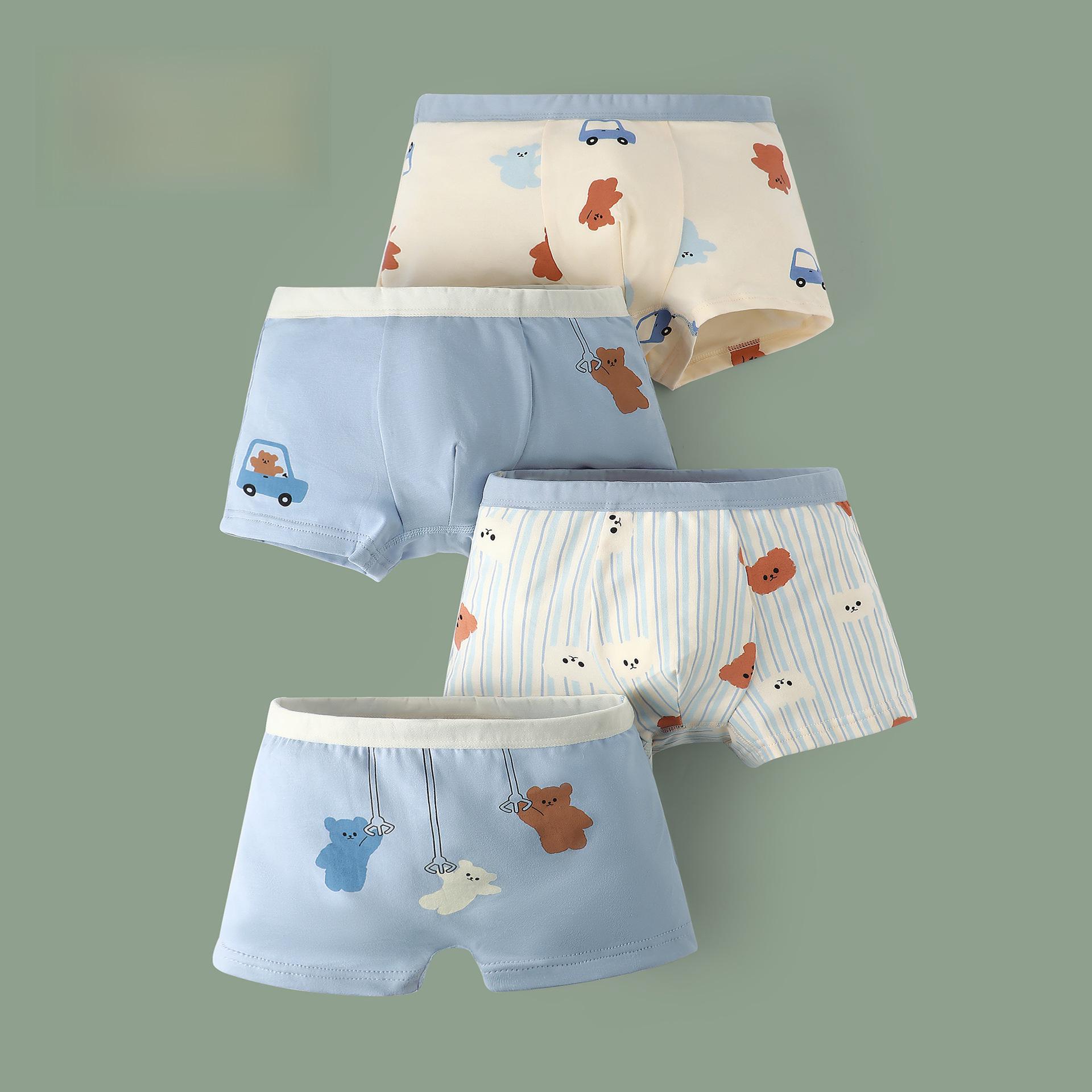 

Трусы-боксеры из антибактериального хлопка с рисунком для мальчиков, 5 шт. в упаковке 100 cm